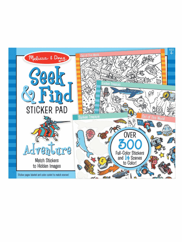 חוברת מדבקות חפש וגלה הרפתקאות - מליסה ודאג