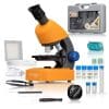 מיקרוסקופ ברסר לילדים ונוער 40X-640X במזוודה