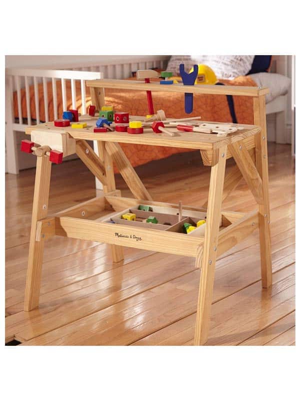 שולחן נגרים מעץ לילדים