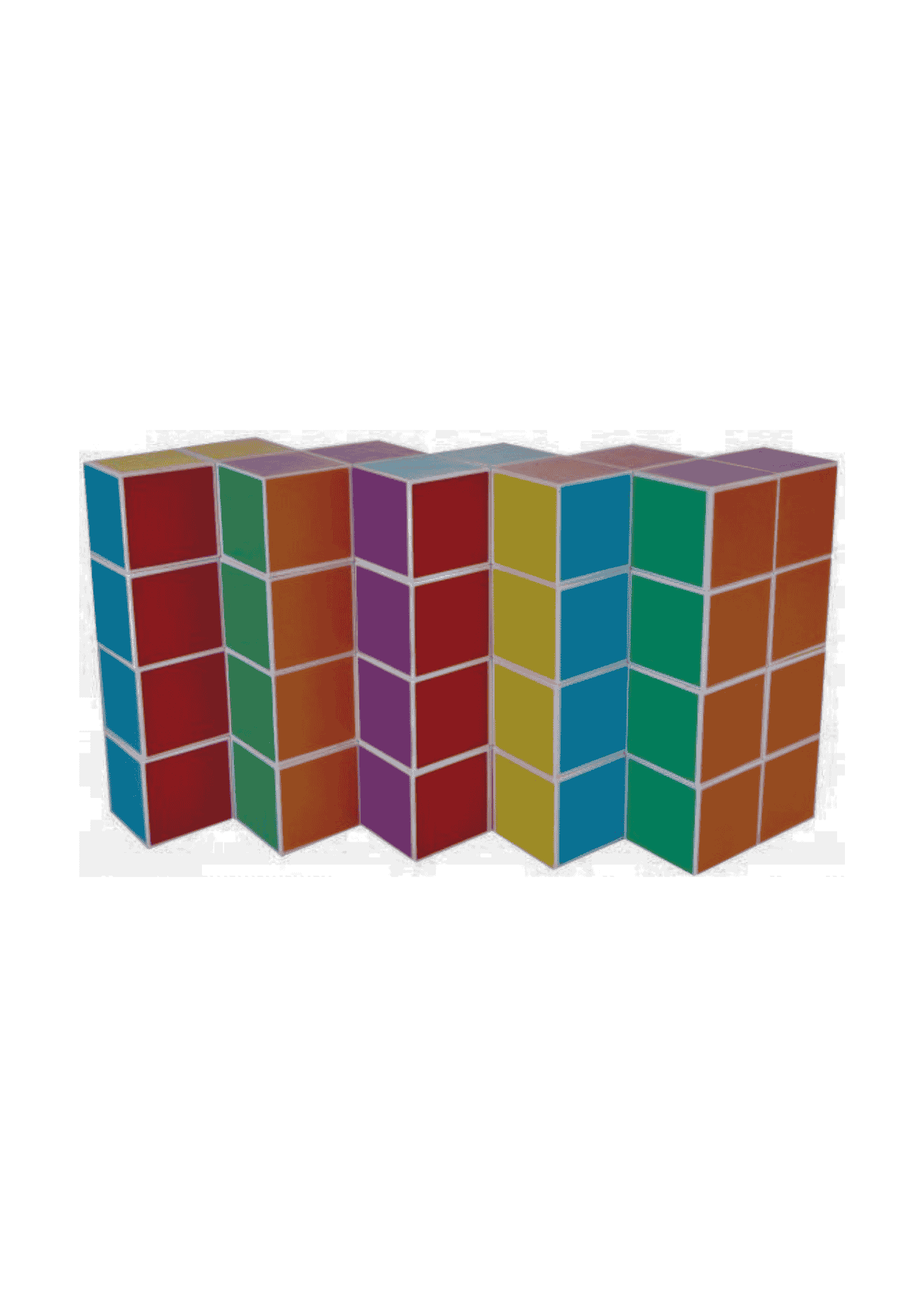 פליימאגר 64 קוביות מגנט (צבעוניות) - מקורי!