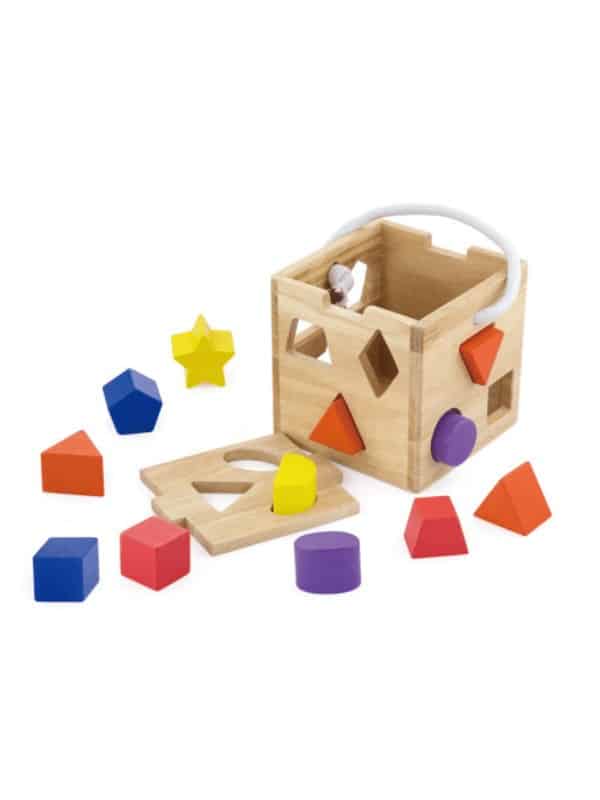 ויגה - קוביית עץ התאם צורה