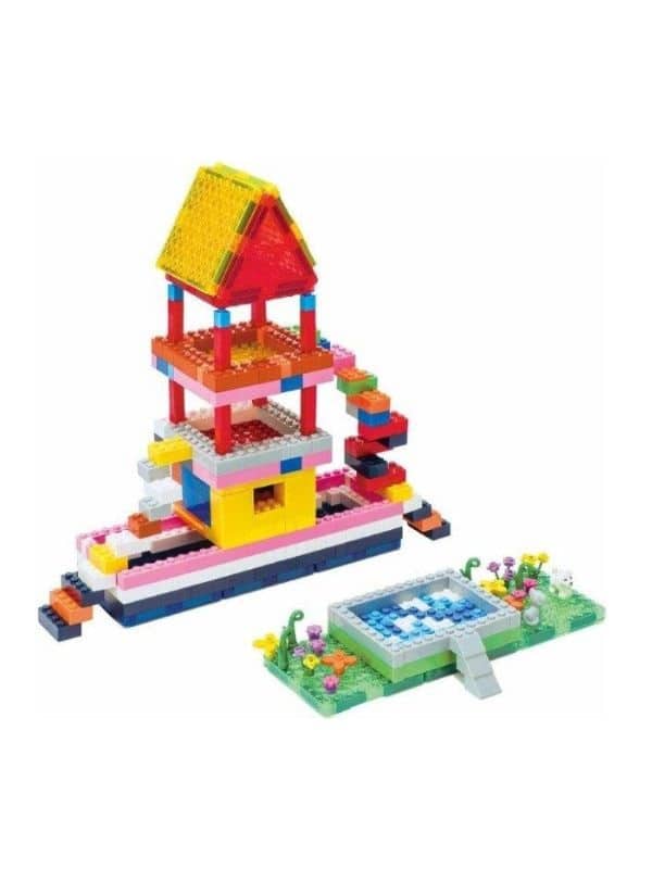 פליימאגר משחק מגנטים ופלסטיק דמוי לגו 508 חלקים מקורי!