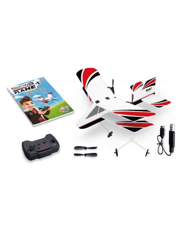 מטוס קל עם ג'יירוסקופים שלט וסוללה נטענת - בוקי צרפת