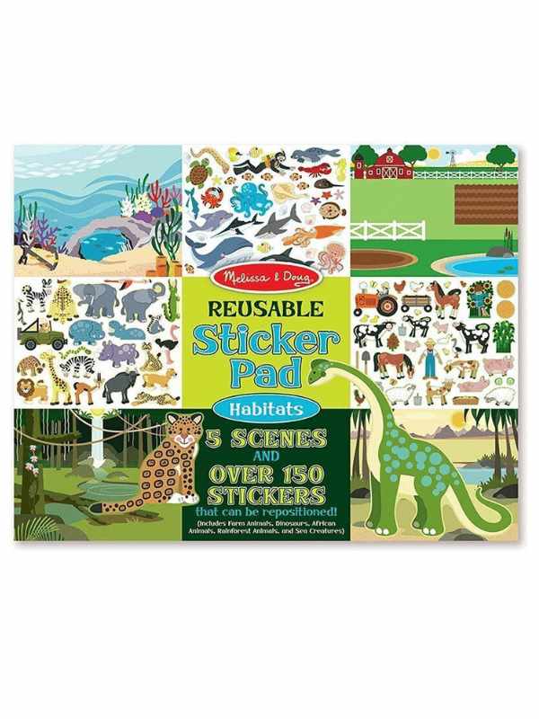 חוברת מדבקות חיות וסביבתן - מליסה ודאג