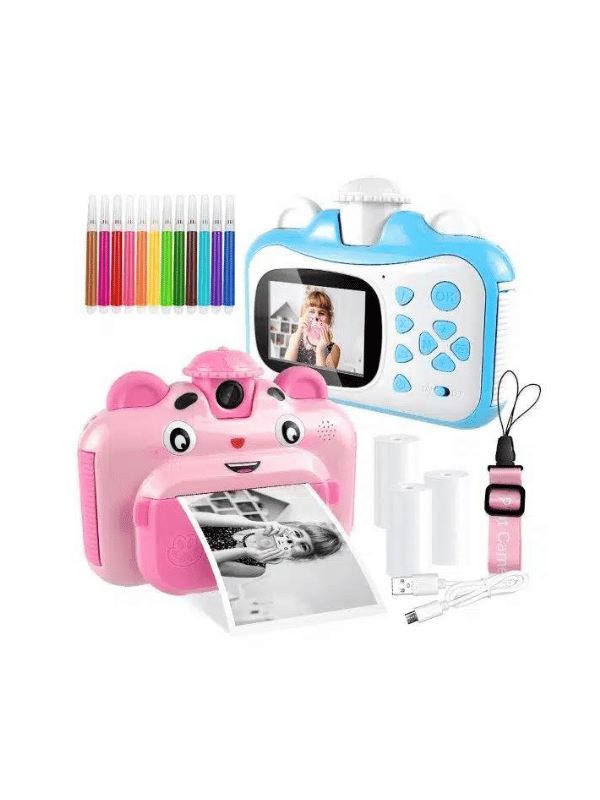 מצלמה מדפיסה - מובייל (ורוד)
