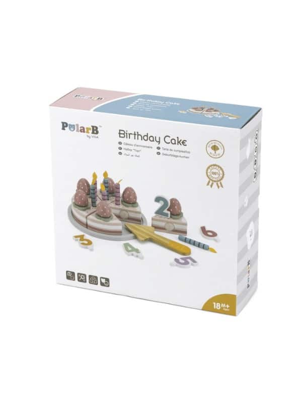 ויגה - עוגת יום הולדת תותים ומספרים