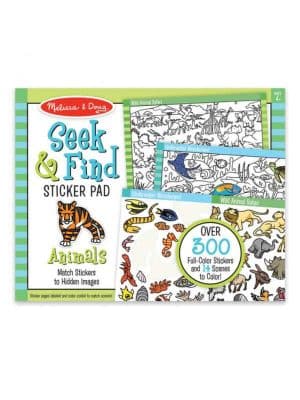 חוברת מדבקות חפש וגלה בעלי חייים - מליסה ודאג