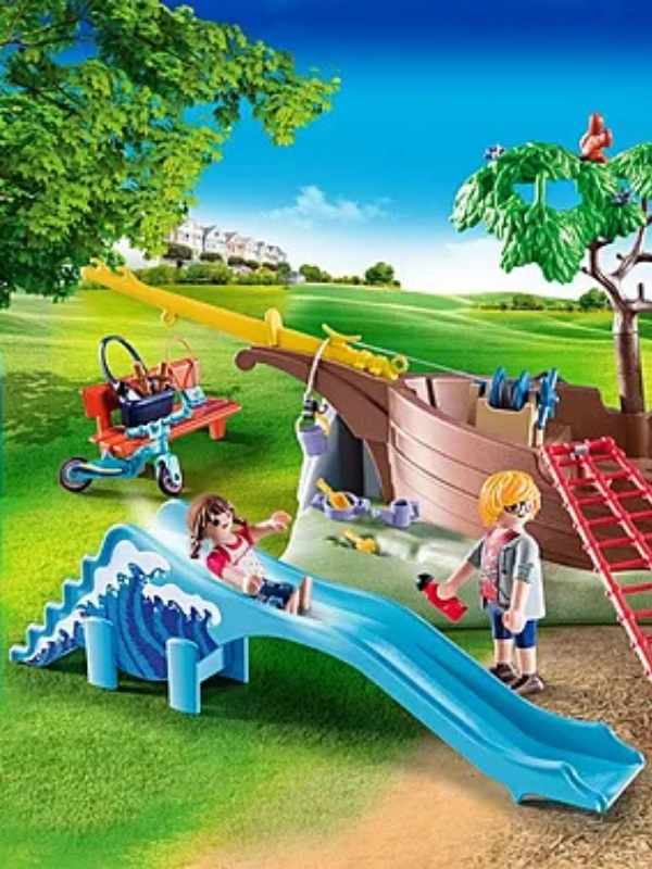 גן שעשועים עם ספינה טרופה - פליימוביל 70741