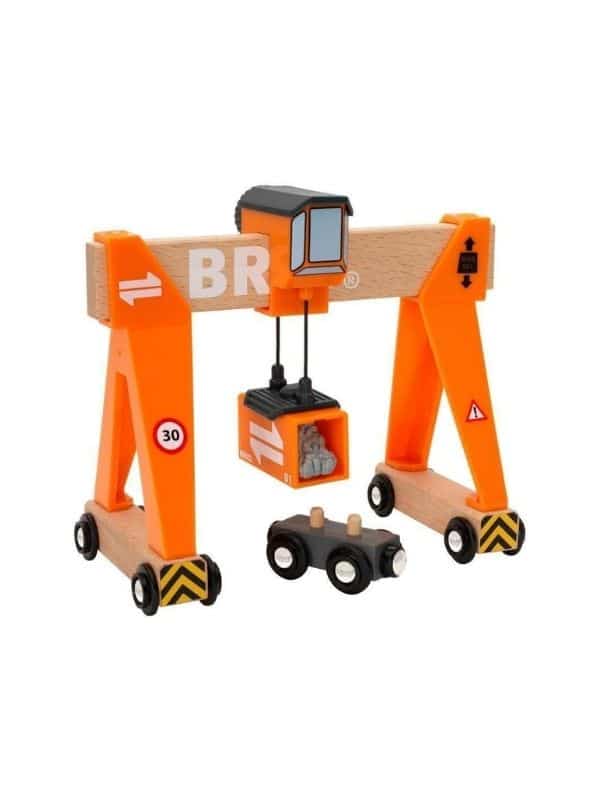 תחנה עם מנוף + קטר ומשא מעץ 33732 בריו