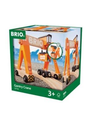 תחנה עם מנוף + קטר ומשא מעץ 33732 בריו