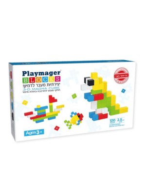 פליימאגר 100 קוביות מגנטיות 2.5 ס"מ - מקורי!