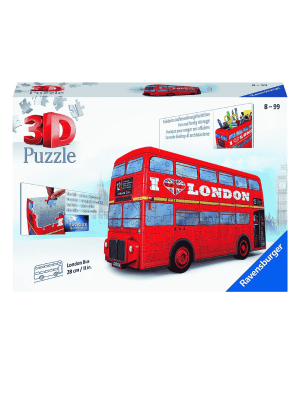 פאזל תלת מימד אוטובוס אדום בלונדון - 216 חלקים