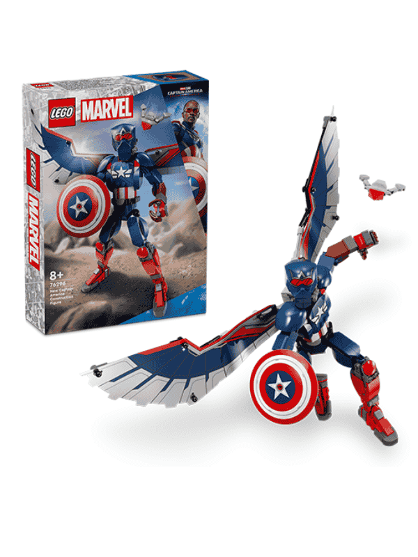 לגו מארוול 76296 - הדמות החדשה של קפטן אמריקה