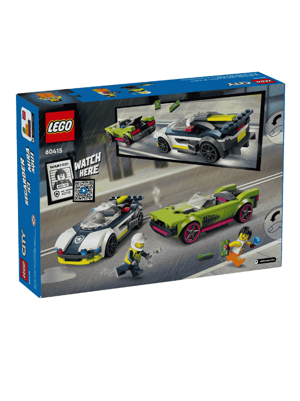 לגו סיטי 60415 - מרדף מכונית משטרה ומכונית על
