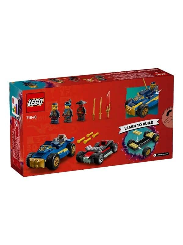 לגו נינג'גו 71840 - רוג נגד דריקס בדו קרב מכוניות מרוץ