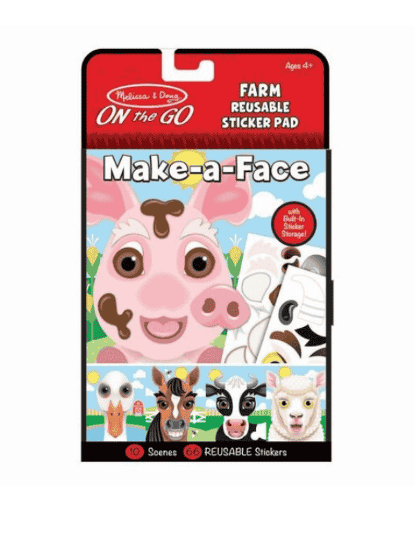 חוברת מדבקות פרצופים חווה - מליסה ודאג