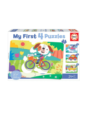 הפאזל הראשון שלי - כלי רכב (4 פאזלים)