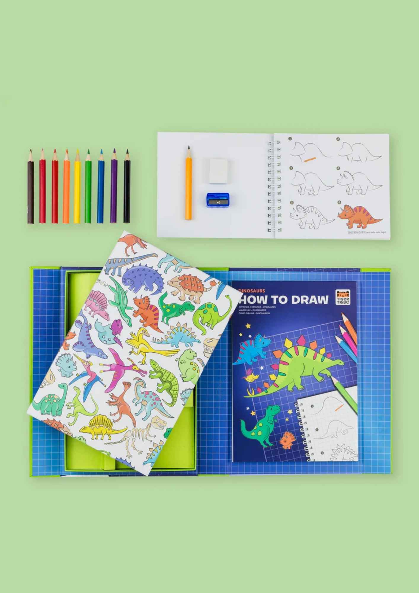 איך לצייר דינוזאורים - Tiger Tribe