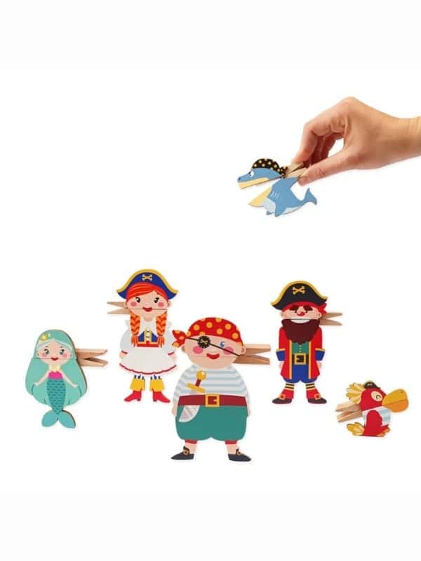 אטבובים בובות אטב פיראטים - קיפוד (Kipod)