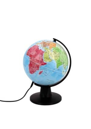 מיני גלובוס מדיני עברית מאיר - 16 ס"מ