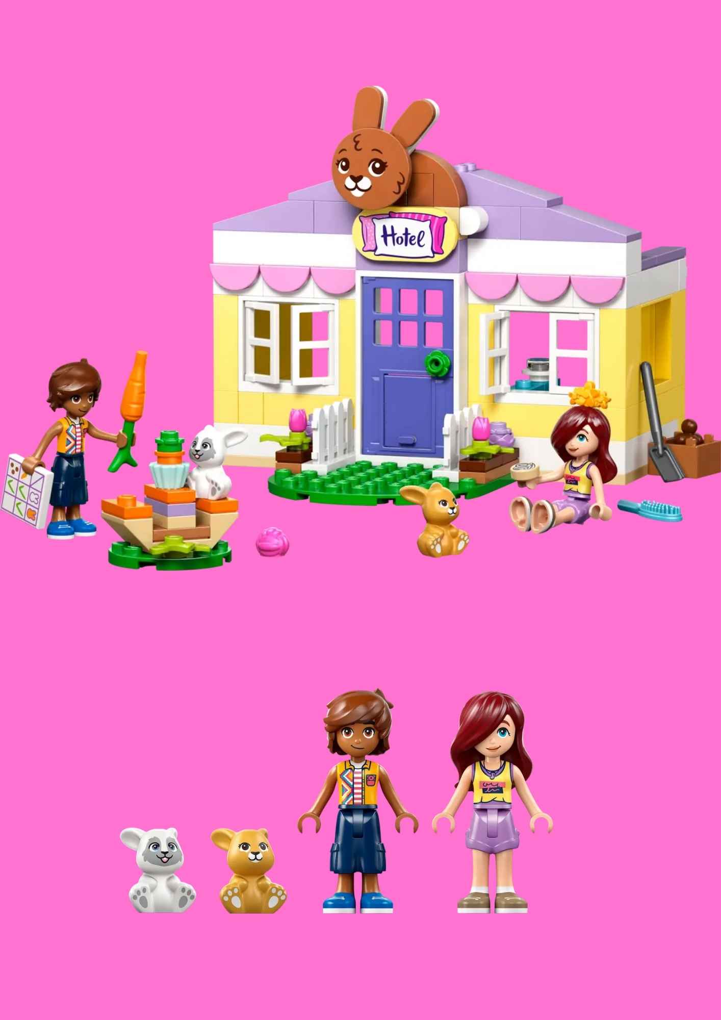 לגו חברות 42679 - מלון הארנבים בהארטלייק סיטי