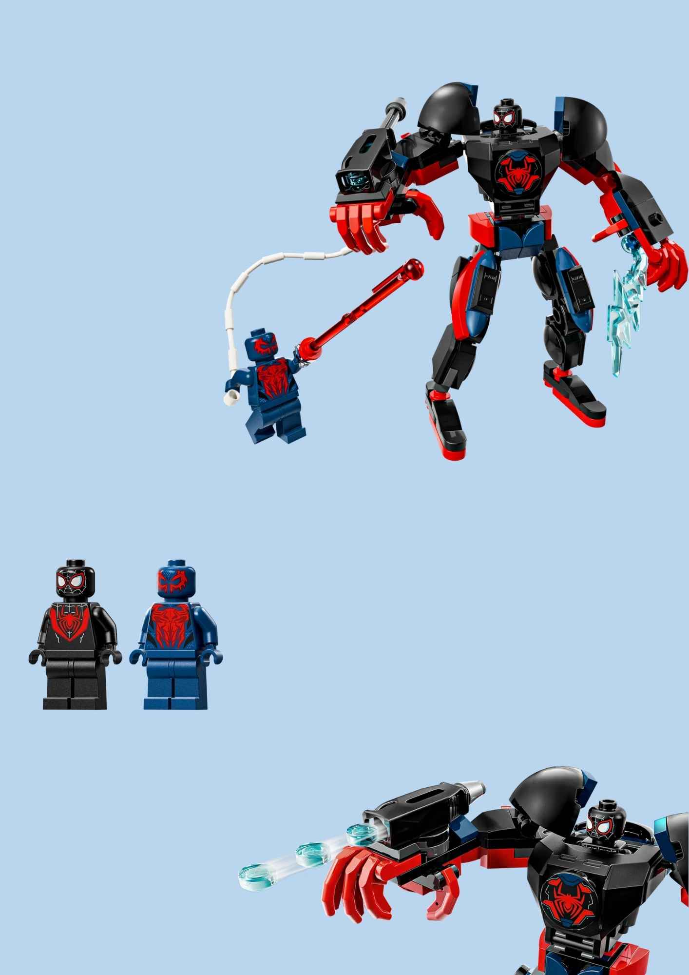 לגו מארוול 76337 - רובוט מיילס מוראלס נגד ספיידרמן
