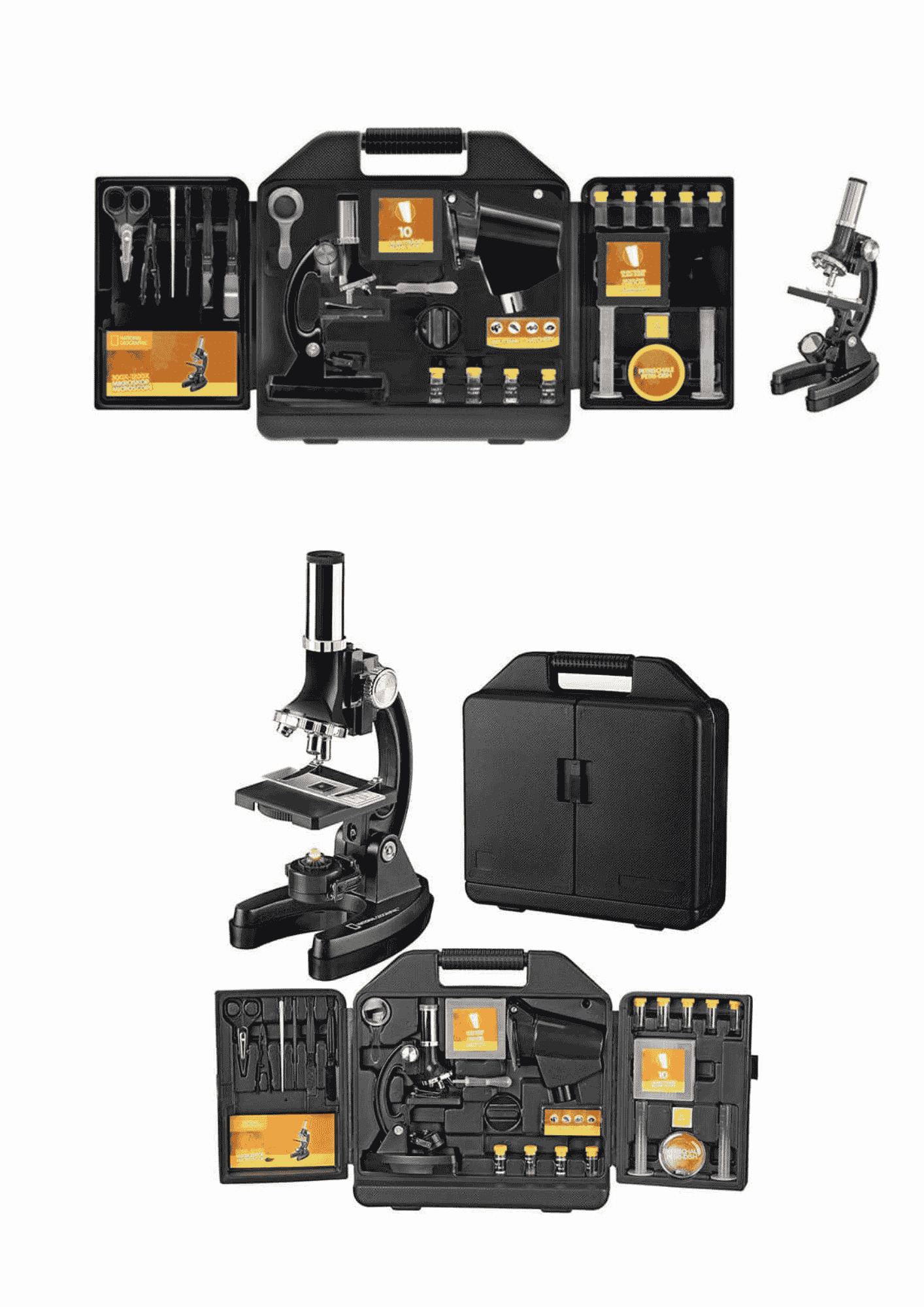 מיקרוסקופ במזוודה 300X-1200X (נשיונל ג'יאוגרפיק)