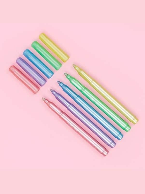 טושים מנצנצים פסטל - Tiger Tribe