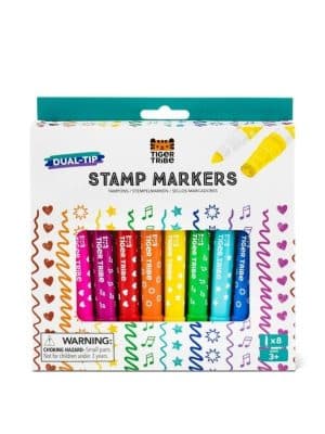 טושים דו צדדים עם חותמות - Tiger Tribe