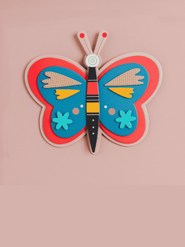 חיות קיר פרפר - קיפוד (Kipod)