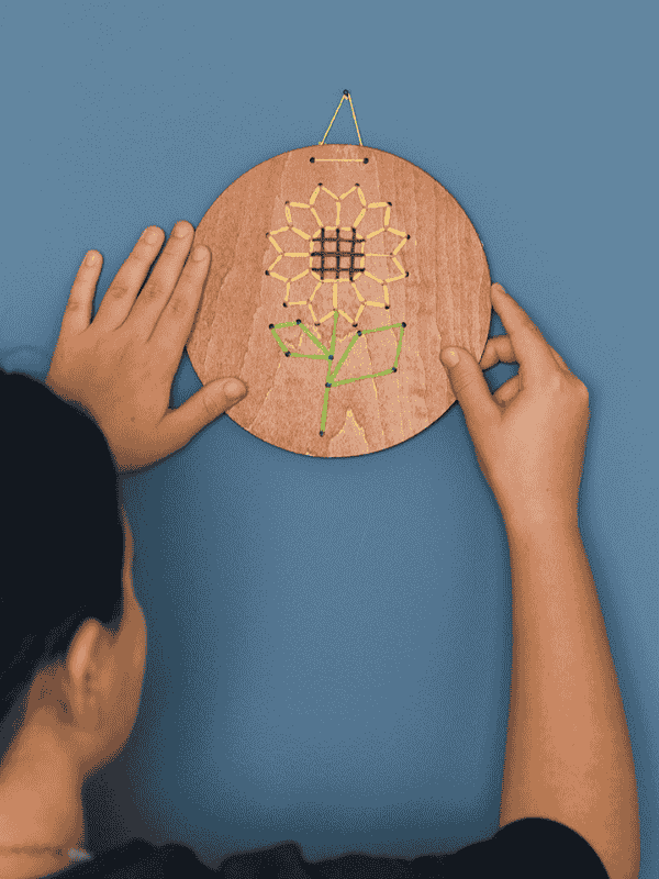 ריקמה על עץ צמחים - קיפוד (Kipod)