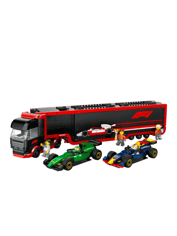 לגו סיטי 60445 - משאית F1 עם RB20 ו-AMR24