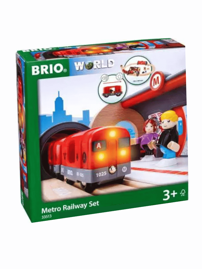 סט רכבת מטרו עם אור וקול - בריו 33513